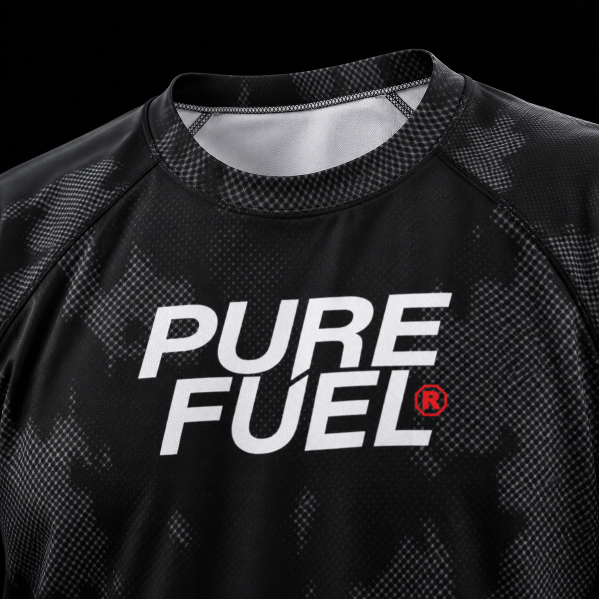 PURE FUEL CORE BLACK SHORT SLEEVE RASH GUARD