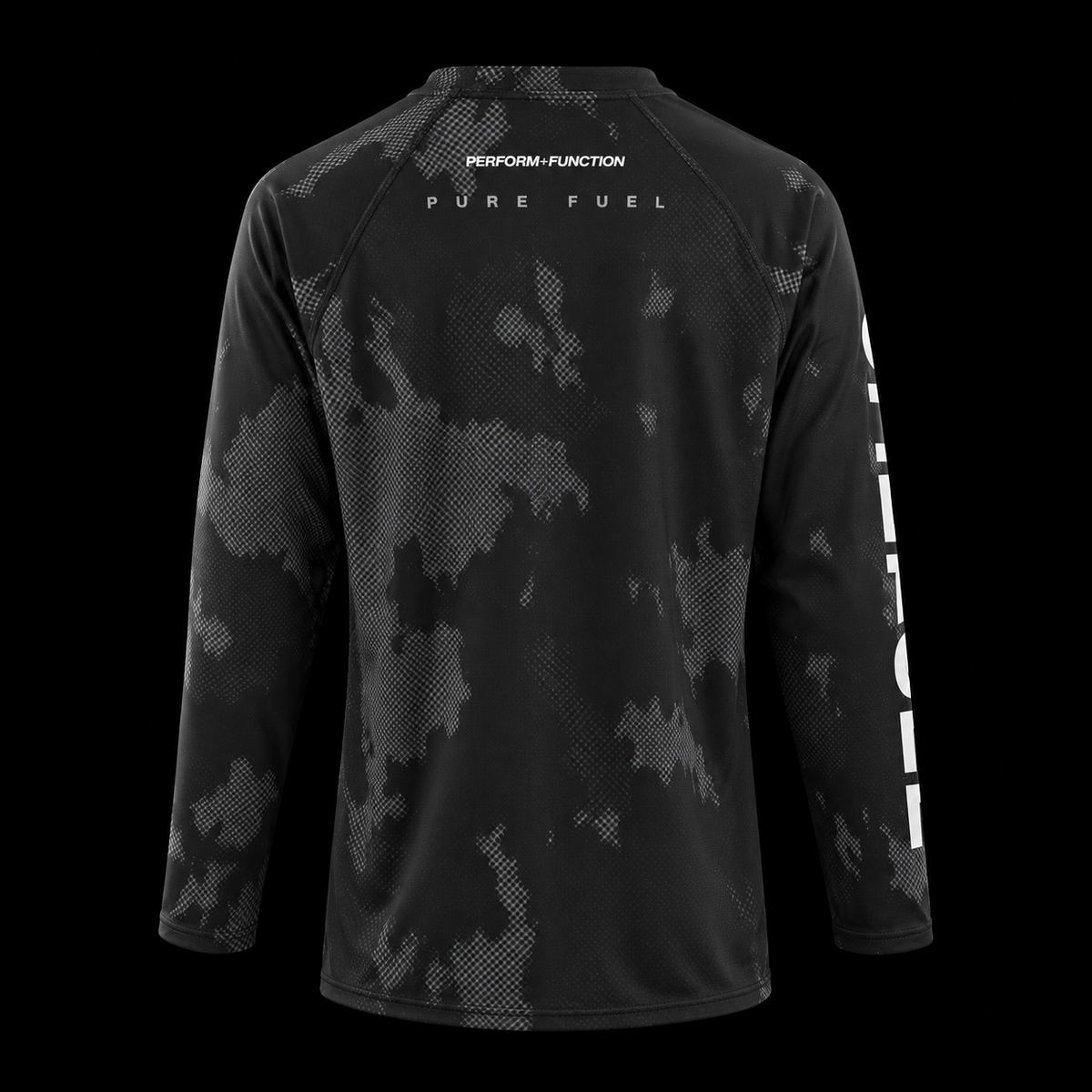 PURE FUEL CORE  BLACK LONG SLEEVE RASH GUARD