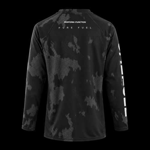 PURE FUEL CORE  BLACK LONG SLEEVE RASH GUARD