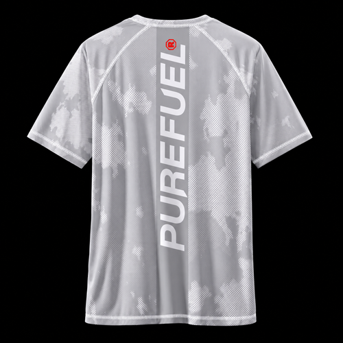 PURE FUEL CORE WHITE SHORT SLEEVE RASH GUARD