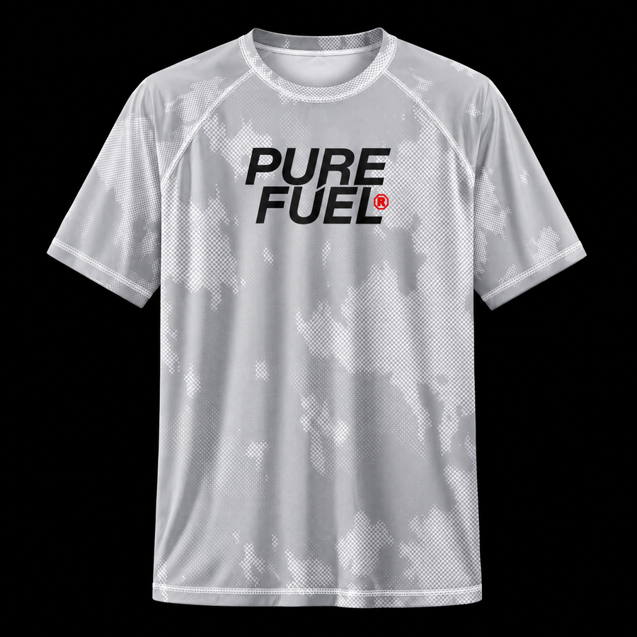 PURE FUEL CORE WHITE SHORT SLEEVE RASH GUARD