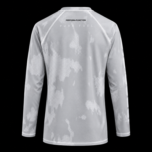 PURE FUEL CORE WHITE LONG SLEEVE RASH GUARD