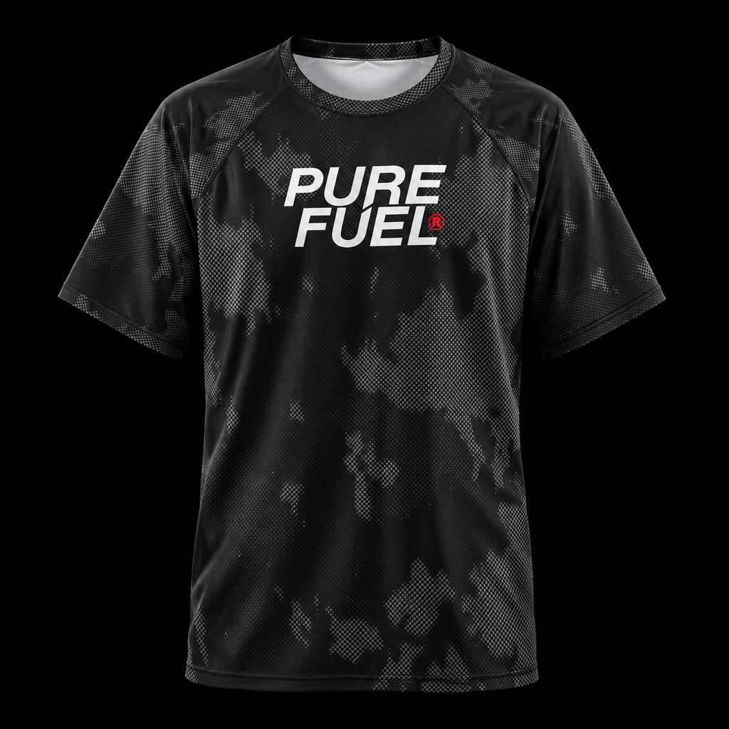 PURE FUEL CORE BLACK SHORT SLEEVE RASH GUARD