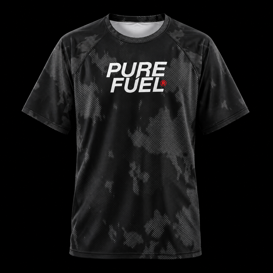 PURE FUEL CORE BLACK SHORT SLEEVE RASH GUARD