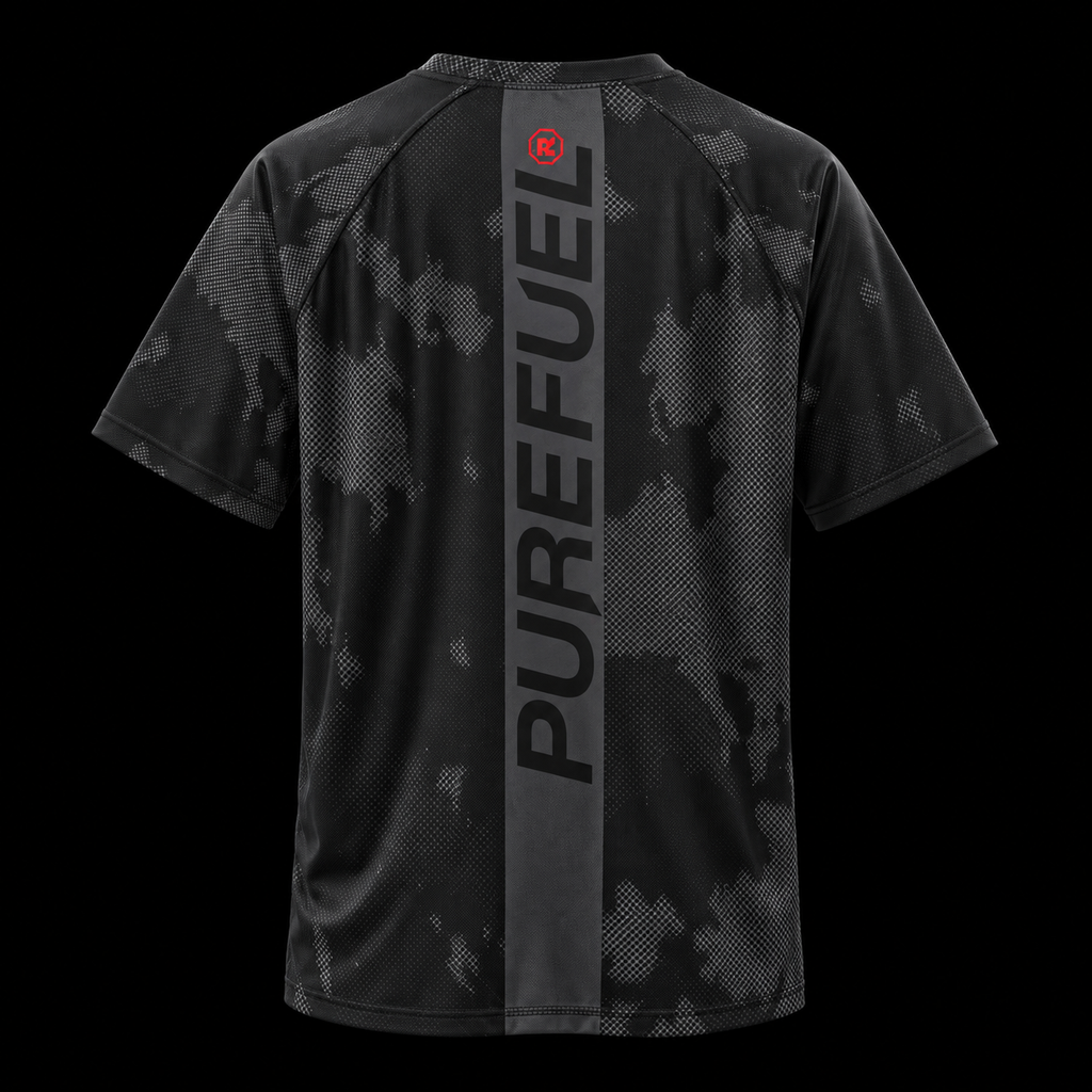 PURE FUEL CORE BLACK SHORT SLEEVE RASH GUARD